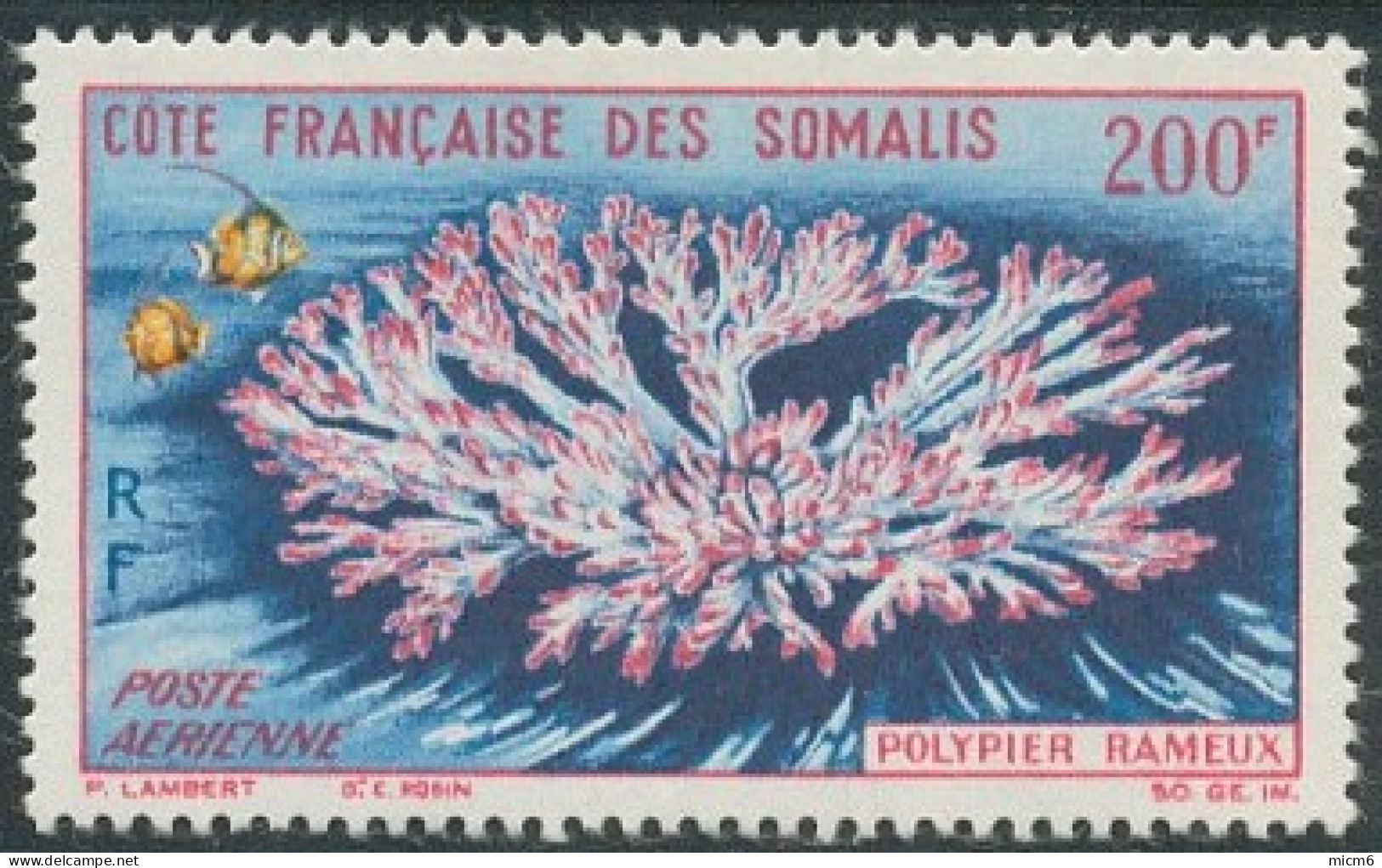 Côte Française Des Somalis 1958-1967 - Poste Aérienne N° 36 (YT) N° 36 (AM) Neuf **. - Unused Stamps