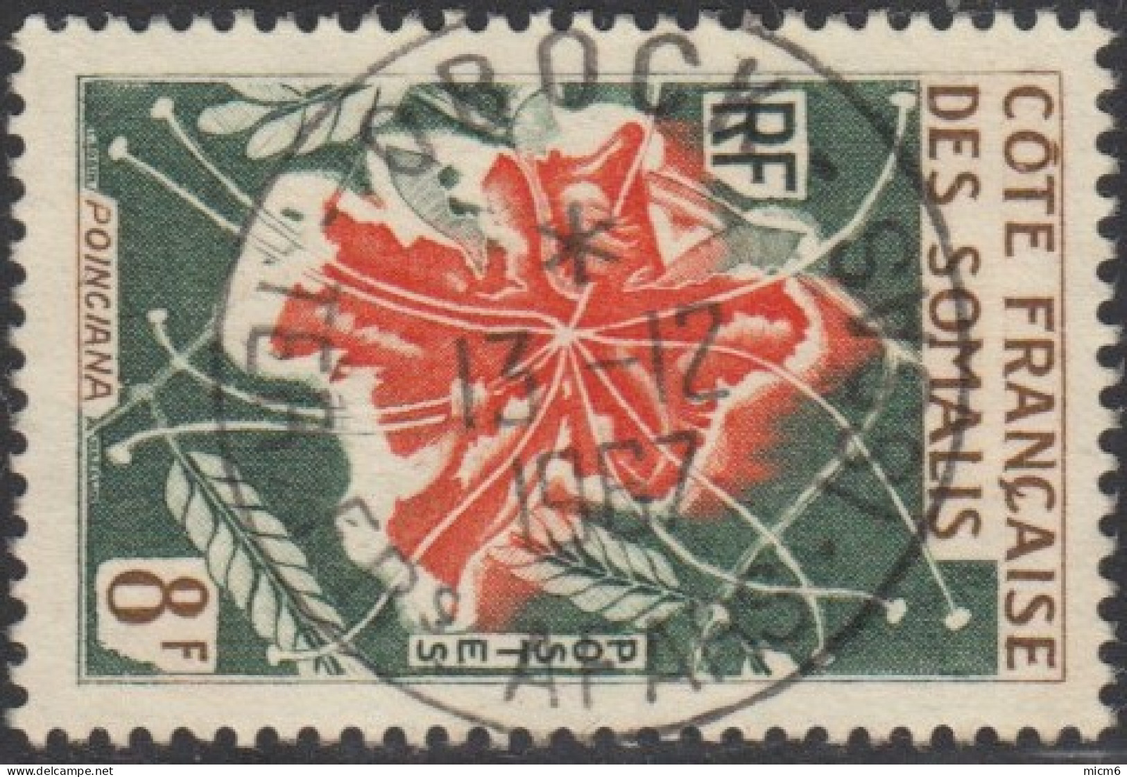 Côte Française Des Somalis 1958-1967 - Obock / TER FRs AFARS-ISSAS Sur N° 326 (YT) N° 328 (AM). Oblitération. - Used Stamps