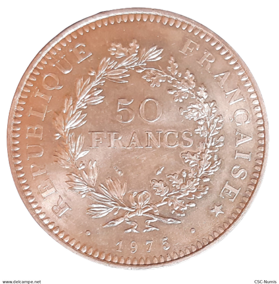 (CG#006) - 50 Francs Hercule 1975 - Argent - 50 Francs