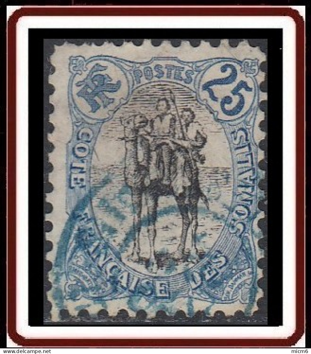Côte Française Des Somalis 1894-1903 - N° 60 (YT) N° 60 (AM) Oblitéré. - Usati