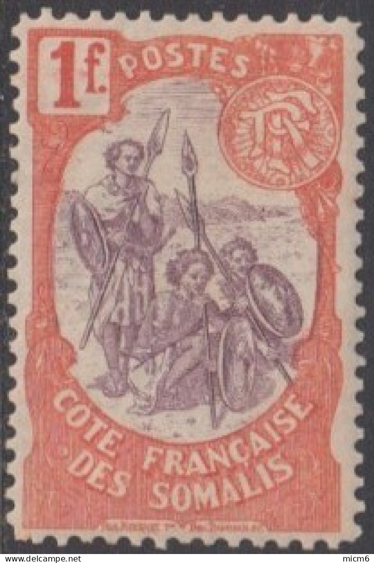 Côte Française Des Somalis 1894-1903 - N° 50 (YT) N° 49 (AM) Neuf *. - Nuevos