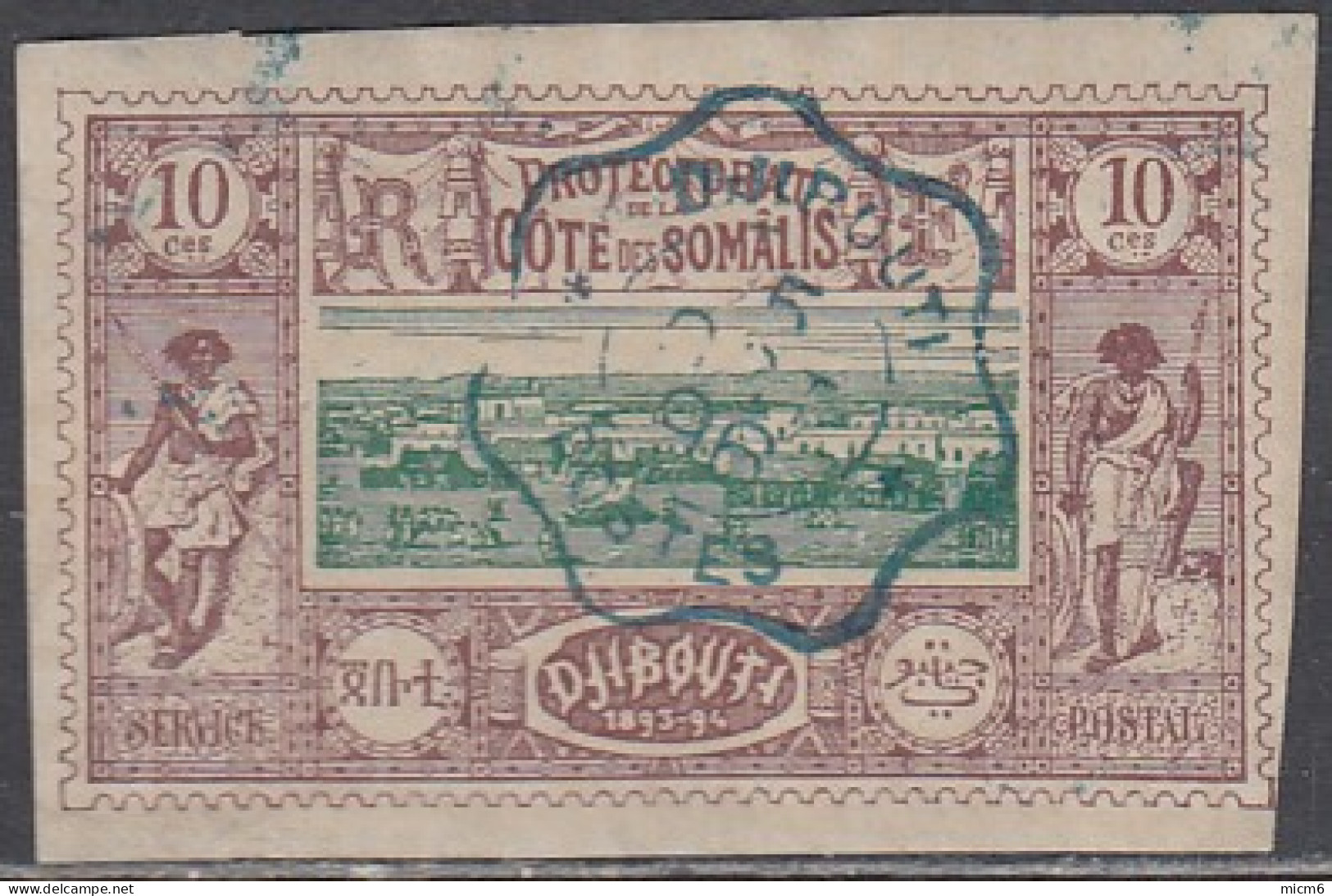 Côte Française Des Somalis 1894-1903 - N° 10 (YT) N° 10 (AM) Oblitéré. - Used Stamps