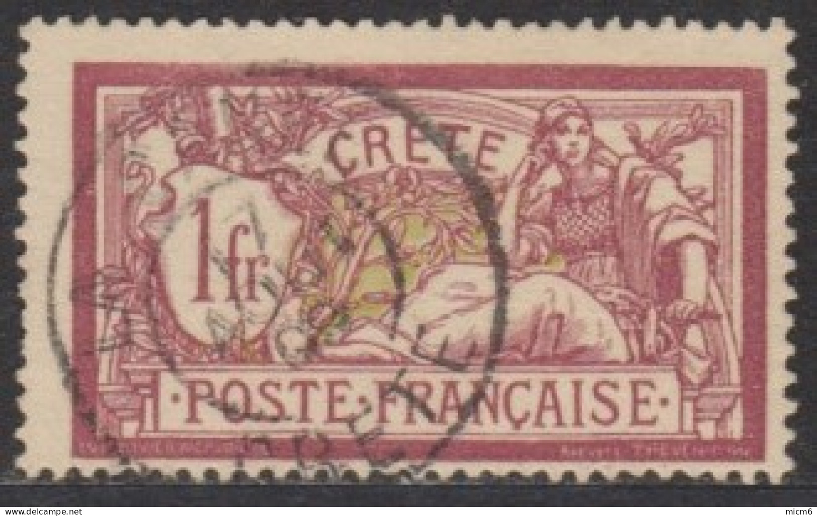 Crète (île De) Bureau Français - N° 13 (YT) N° 12 (AM) Oblitéré. - Used Stamps