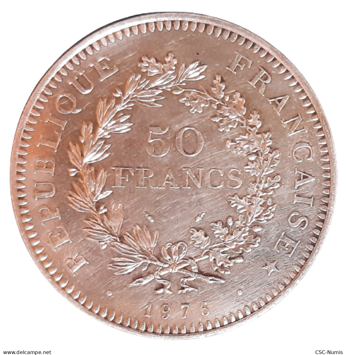 (CG#007) - 50 Francs Hercule 1976 - Argent - 50 Francs