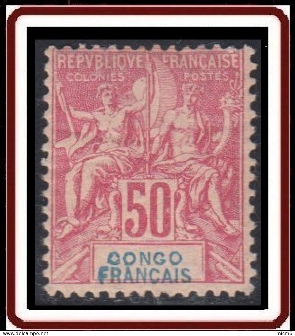 Congo Français 1892-1900 - N° 22 (YT) N° 22 (AM) Neuf *. - Ongebruikt