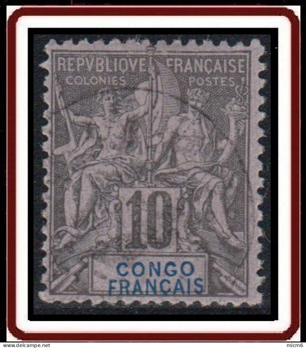 Congo Français 1892-1900 - N° 16 (YT) N° 16 (AM) Oblitéré. - Usados