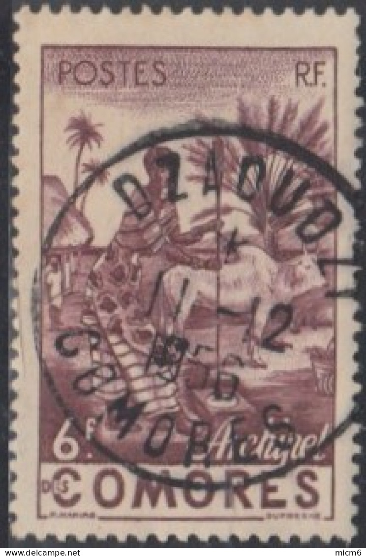 Comores (Archipel Des) - N° 06 (YT) N° 6 (AM) Oblitéré De D'Zaoudzi. - Oblitérés