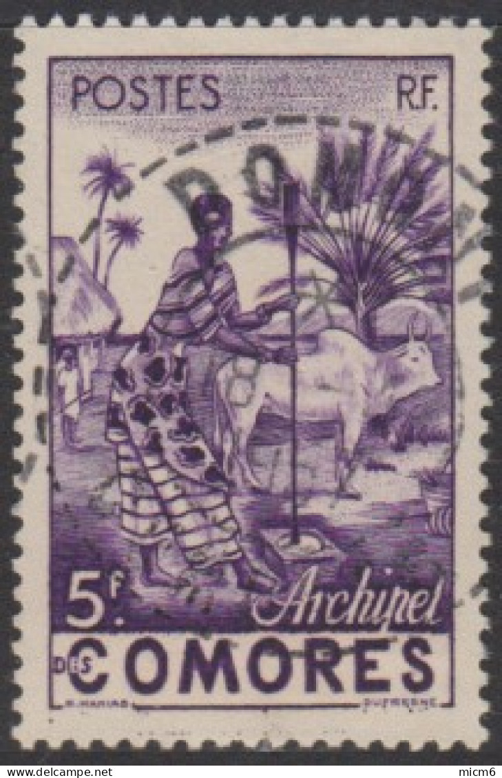 Comores (Archipel Des) - N° 05 (YT) N° 5 (AM) Oblitéré De Domoni (Anjouan). - Used Stamps