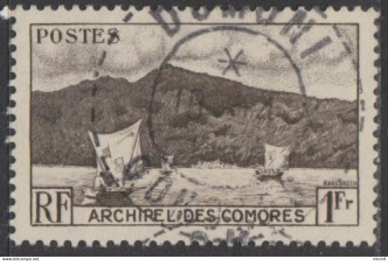 Comores (Archipel Des) - N° 03 (YT) N° 3 (AM) Oblitéré De Domoni (Anjouan). - Gebraucht