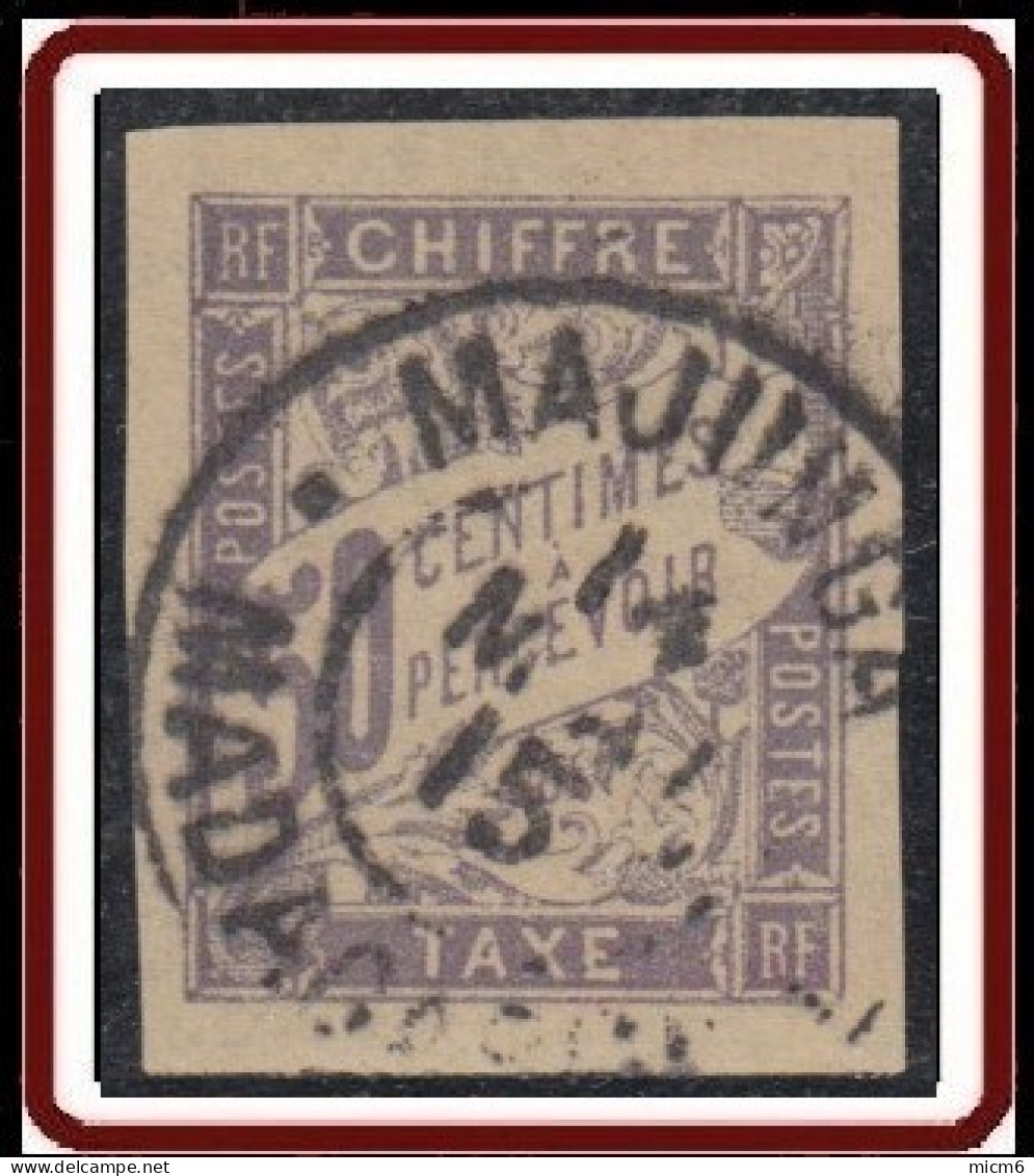 Colonies Générales - Timbre-taxe N° 23 (YT) N° 23 (AM) Oblitéré De Majunga - Postage Due