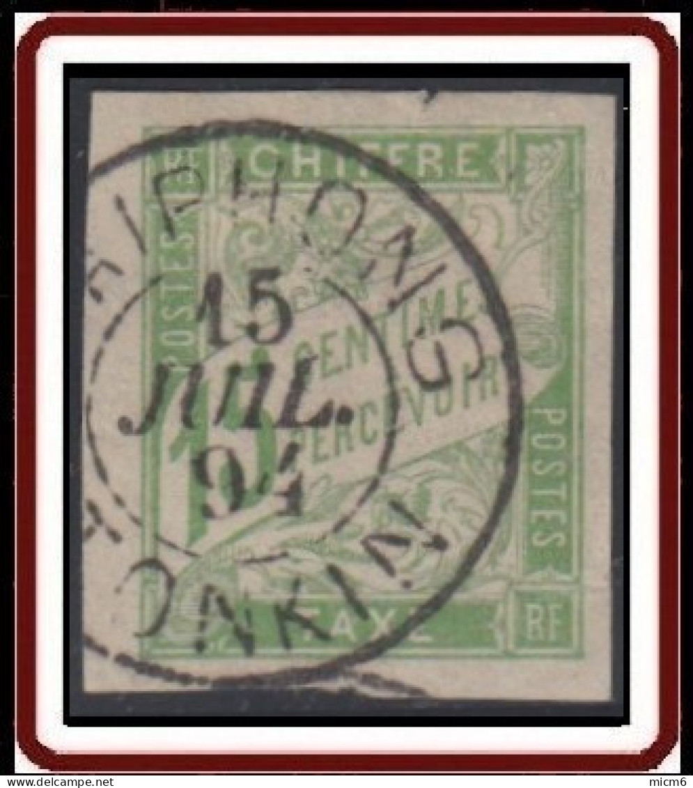 Colonies Générales - Timbre-taxe N° 20 (YT) N° 20 (AM) Oblitéré De Hai-Phong / Tonkin. - Postage Due