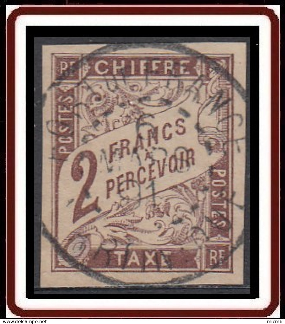 Colonies Générales - Timbre-taxe N° 16 (YT) N° 16 (AM) Oblitéré De Fort De France (1891). - Postage Due