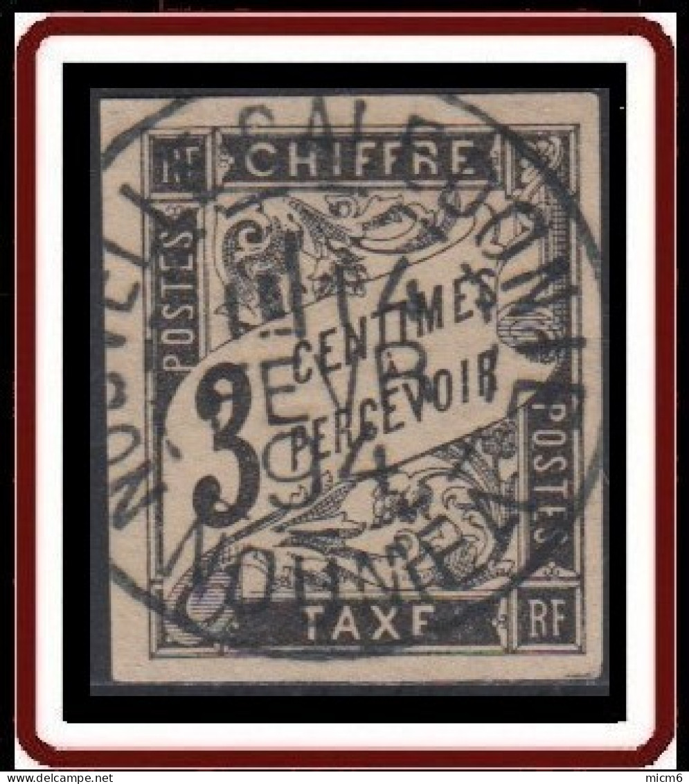 Colonies Générales - Timbre-taxe N° 3 (YT) N° 3 (AM) Oblitéré De Nouméa. - Postage Due