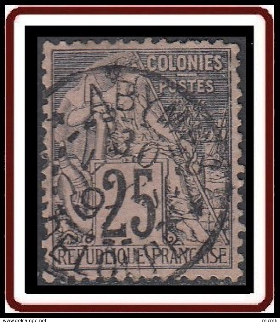 Colonies Générales - N° 54 (YT) N° 54 (AM) Oblitéré De Abymes / Guadeloupe. - Alphee Dubois