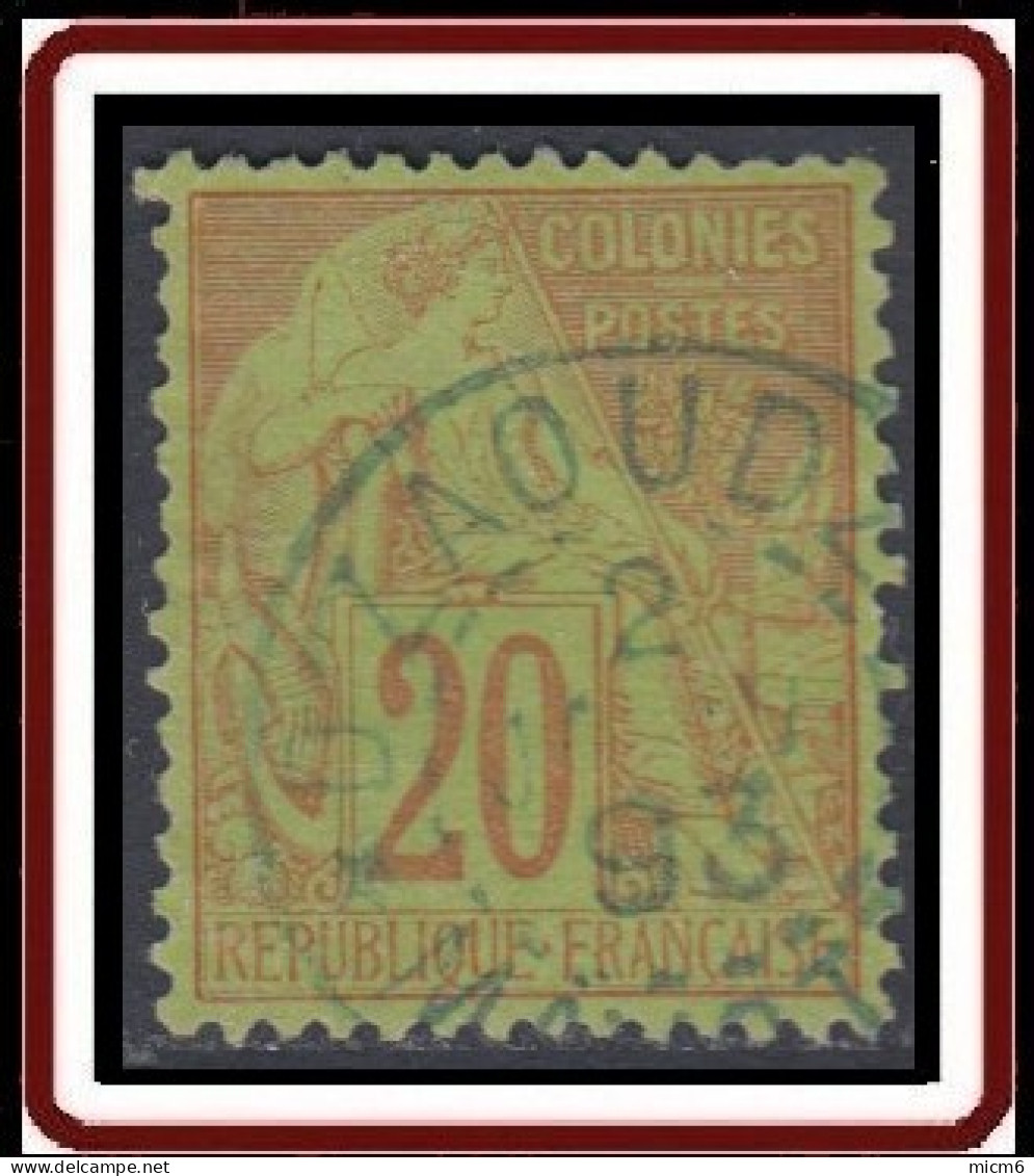 Colonies Générales - N° 52 (YT) N° 52 (AM) Oblitéré De D'Zaoudzi / Mayotte (1893). - Alphée Dubois