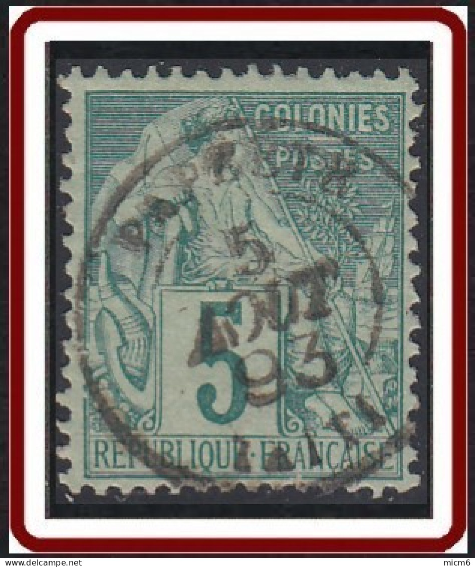 Colonies Générales - N° 49 (YT) N° 49 (AM) Oblitéré De Papeete / Taiti. - Alphee Dubois