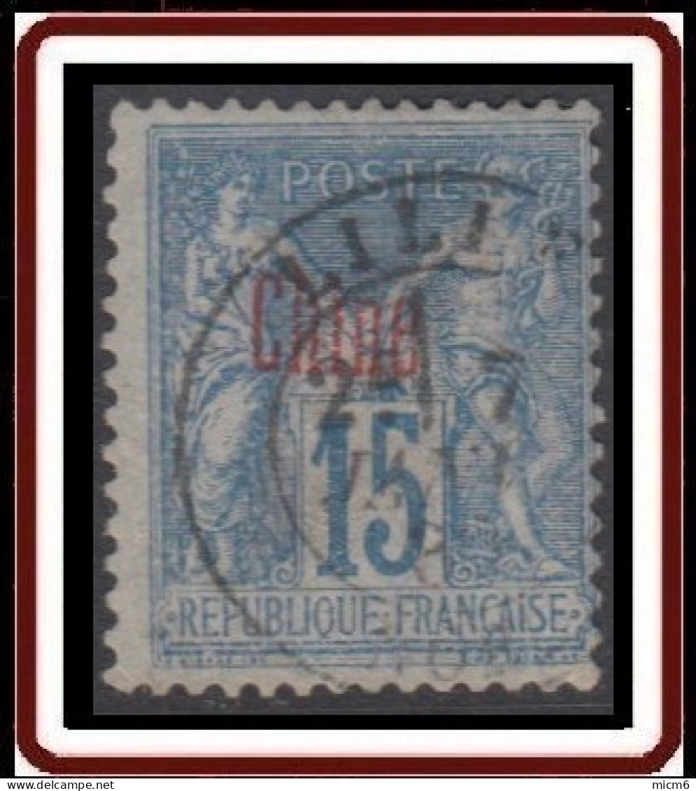 Chine Bureau Français - N° 06 (YT) N° 3 (AM) Type II Oblitéré. - Used Stamps