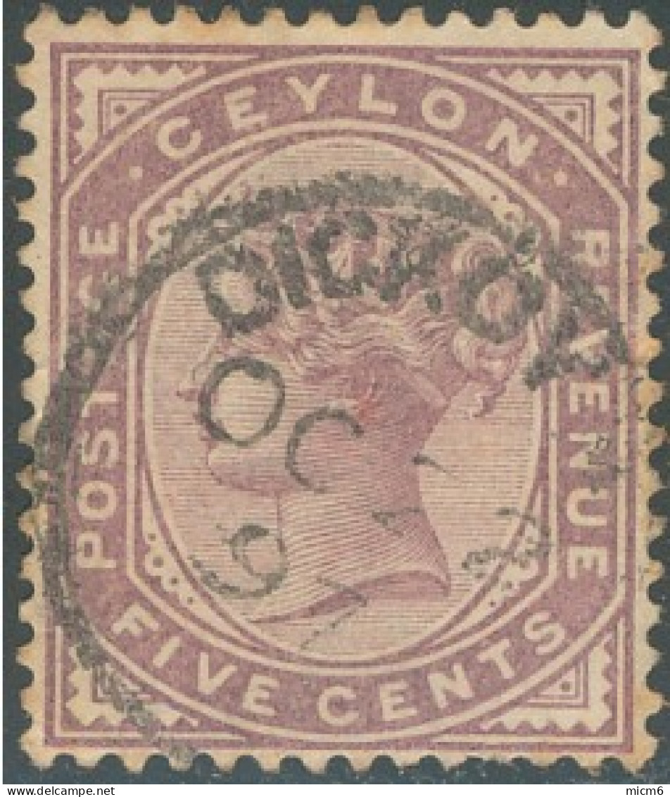 Ceylan / Ceylon - N° 107 (YT) Oblitéré De Dickoya. - Ceylan (...-1947)