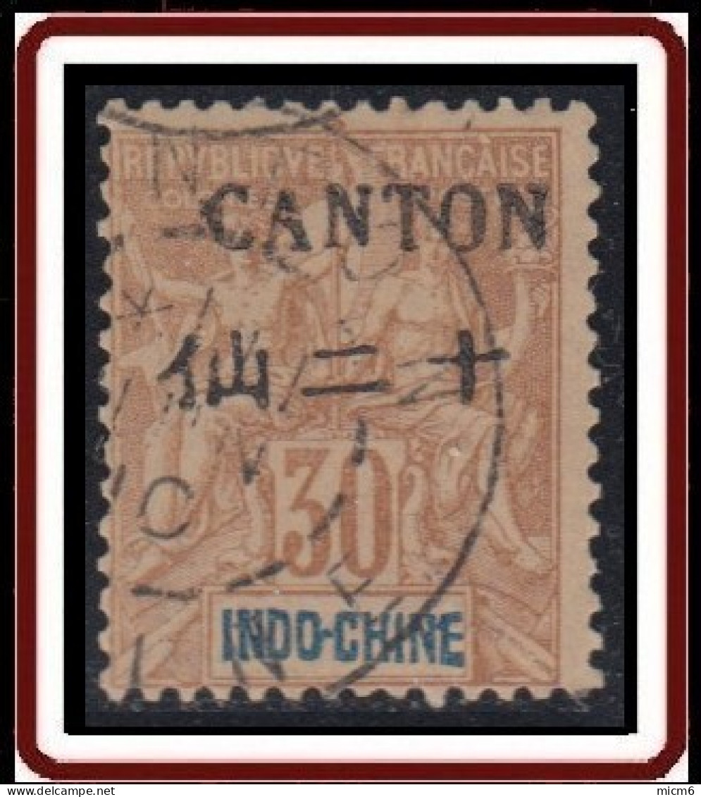 Canton - Bureau Indochinois - N° 26 (YT) N° 26 (AM) Oblitéré. - Usati