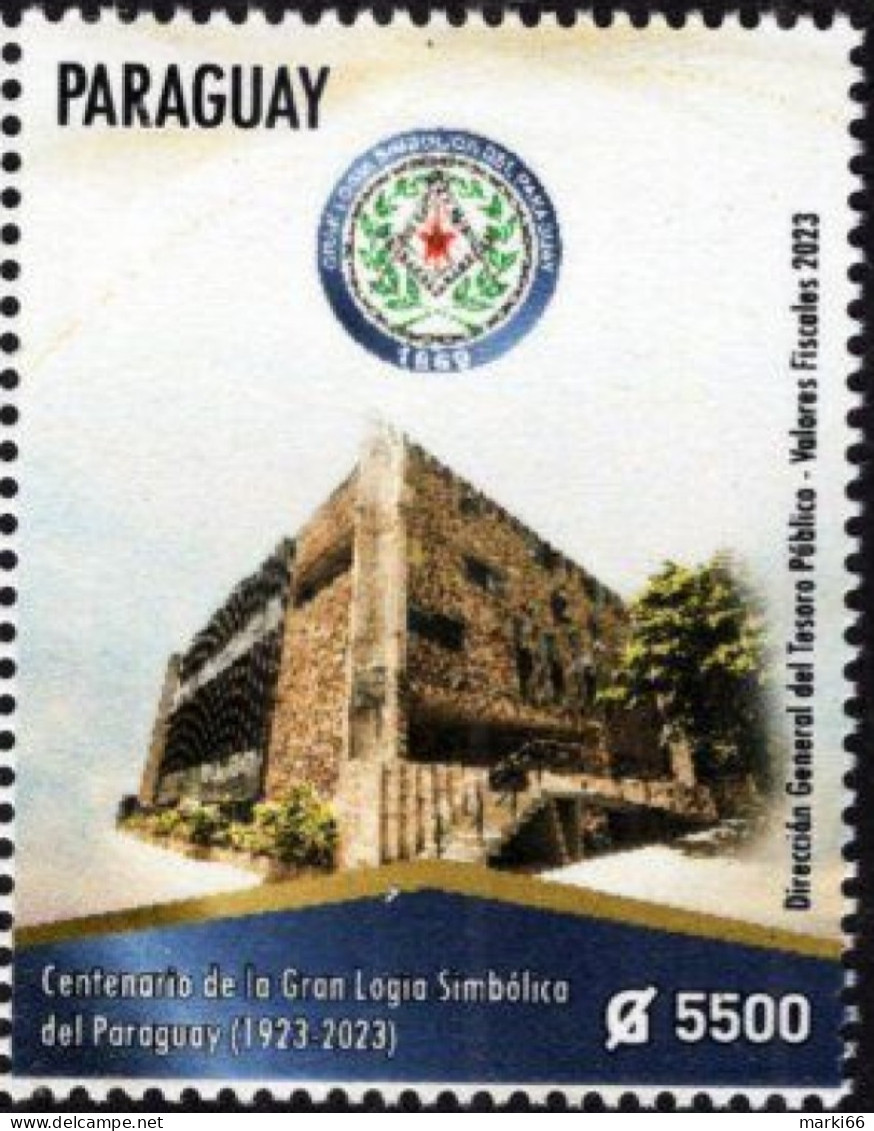 Paraguay - 2023 - Centenary Of Freemasonry Symbolic Grand Lodge Of Paraguay - Mint Stamp - Paraguay