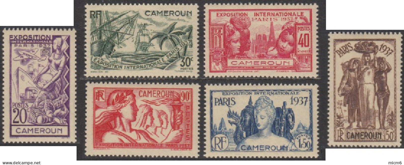 Cameroun Mandat Français - N° 153 à 158 (YT) N° 112 à 117 (AM) Neufs *. - Neufs