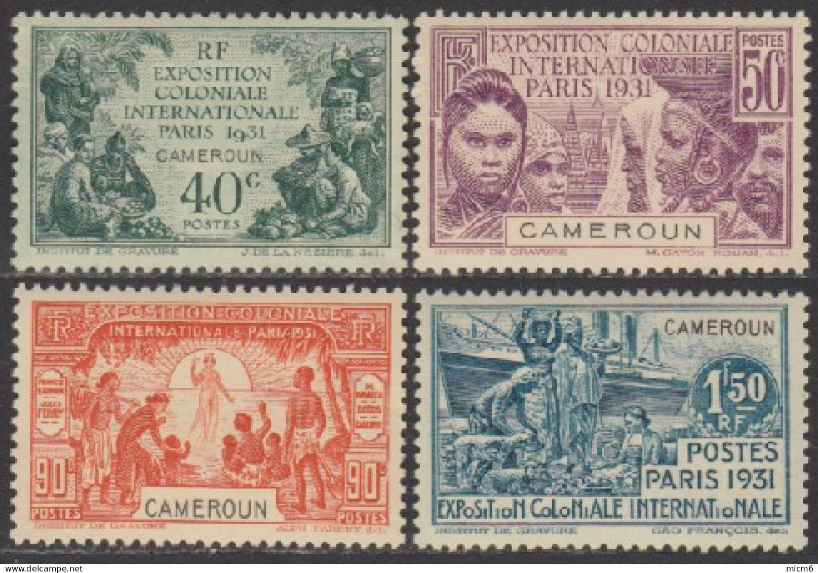 Cameroun Mandat Français - N° 149 à 152 (YT) N° 106 à 109 (AM) Neufs *. - Unused Stamps