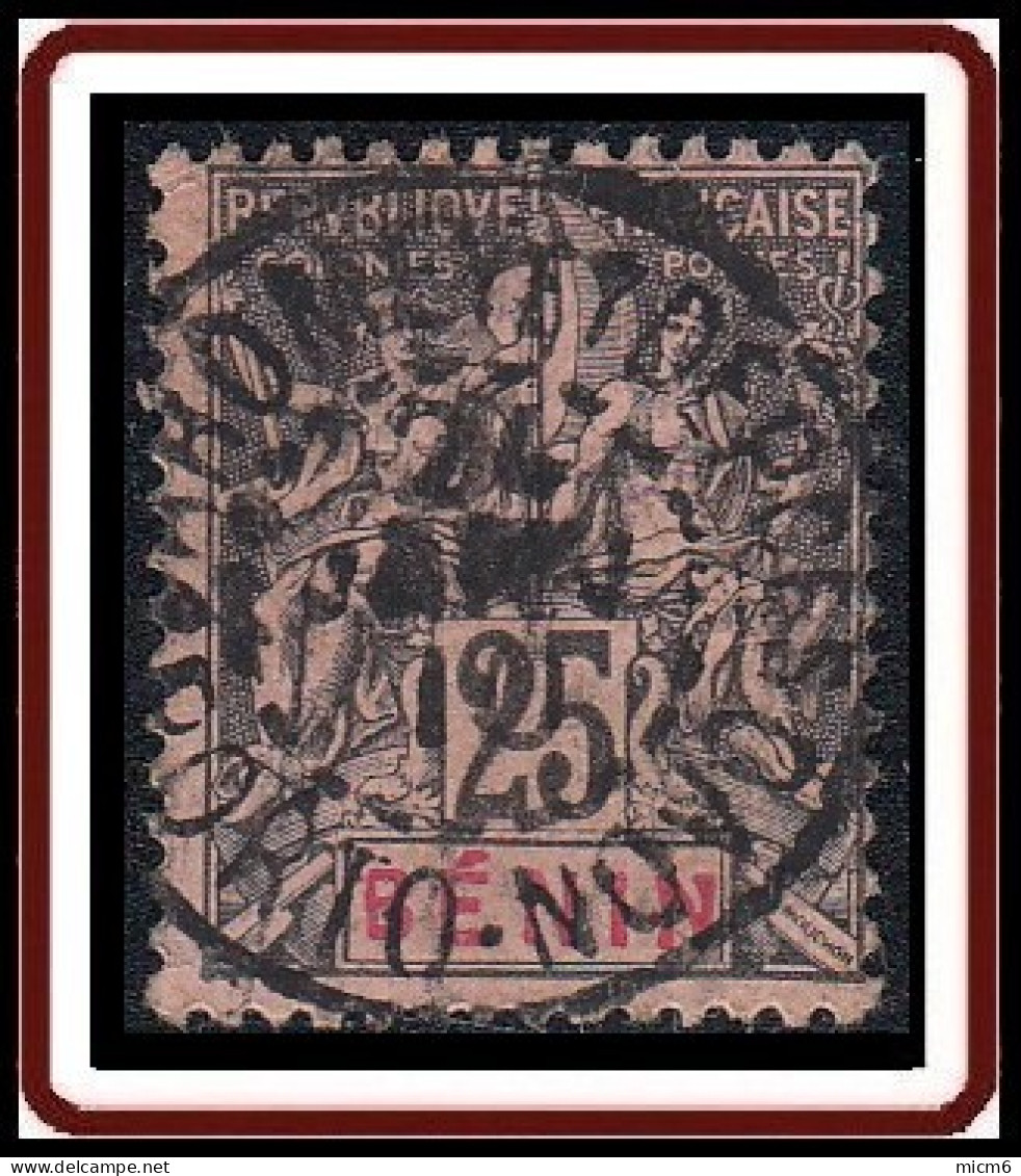 Benin - N° 40 (YT) N° 37 (AM) Oblitéré De Porto-Novo / Dahomey Et Depces (1910). - Used Stamps