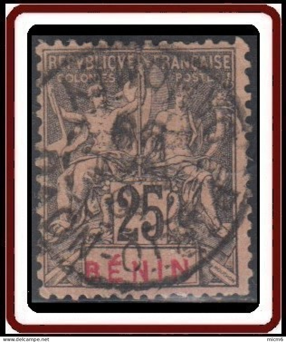 Benin - N° 40 (YT) N° 37 (AM) Oblitéré De Porto-Novo / Dahomey (1899). - Usati