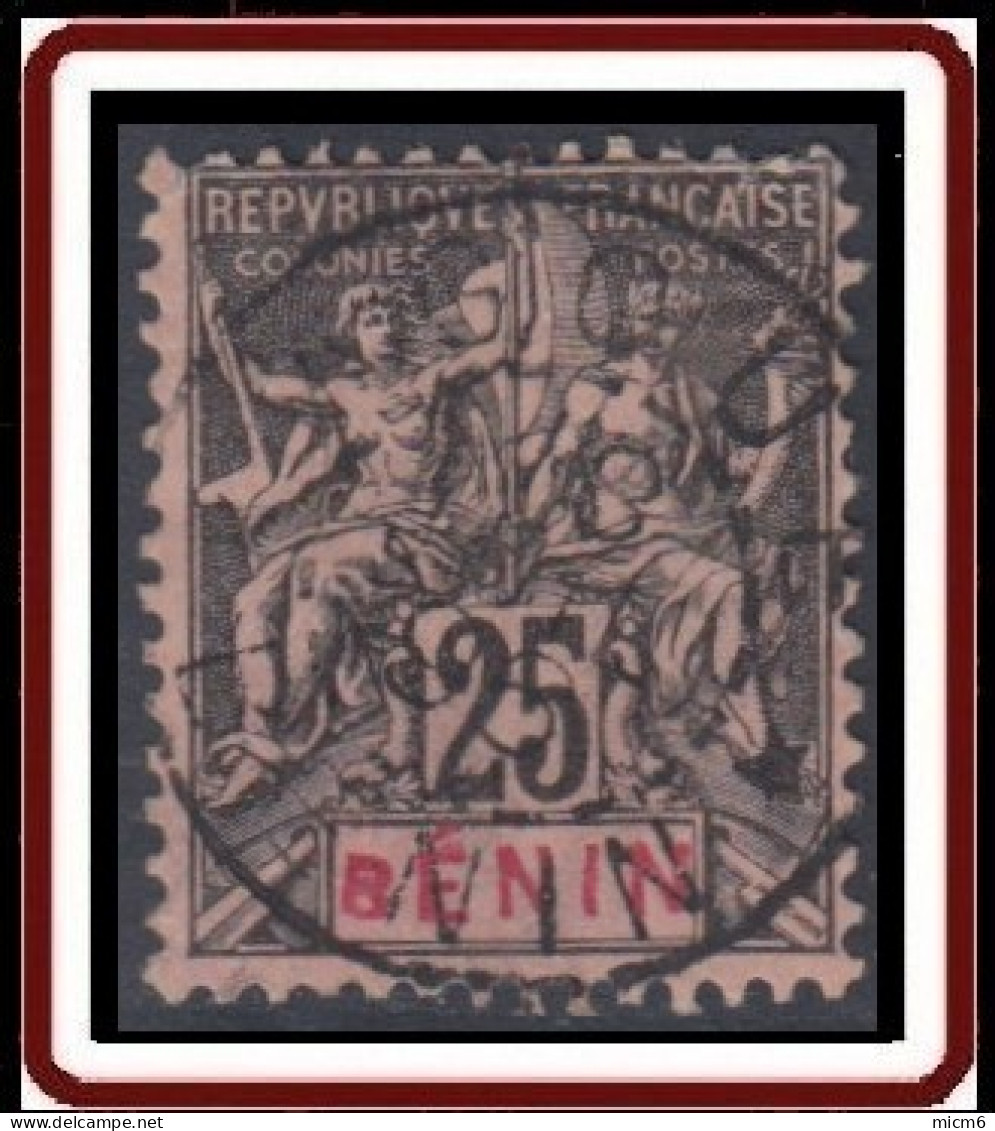 Benin - N° 40 (YT) N° 37 (AM) Oblitéré De Agoue / Benin (1896). - Oblitérés
