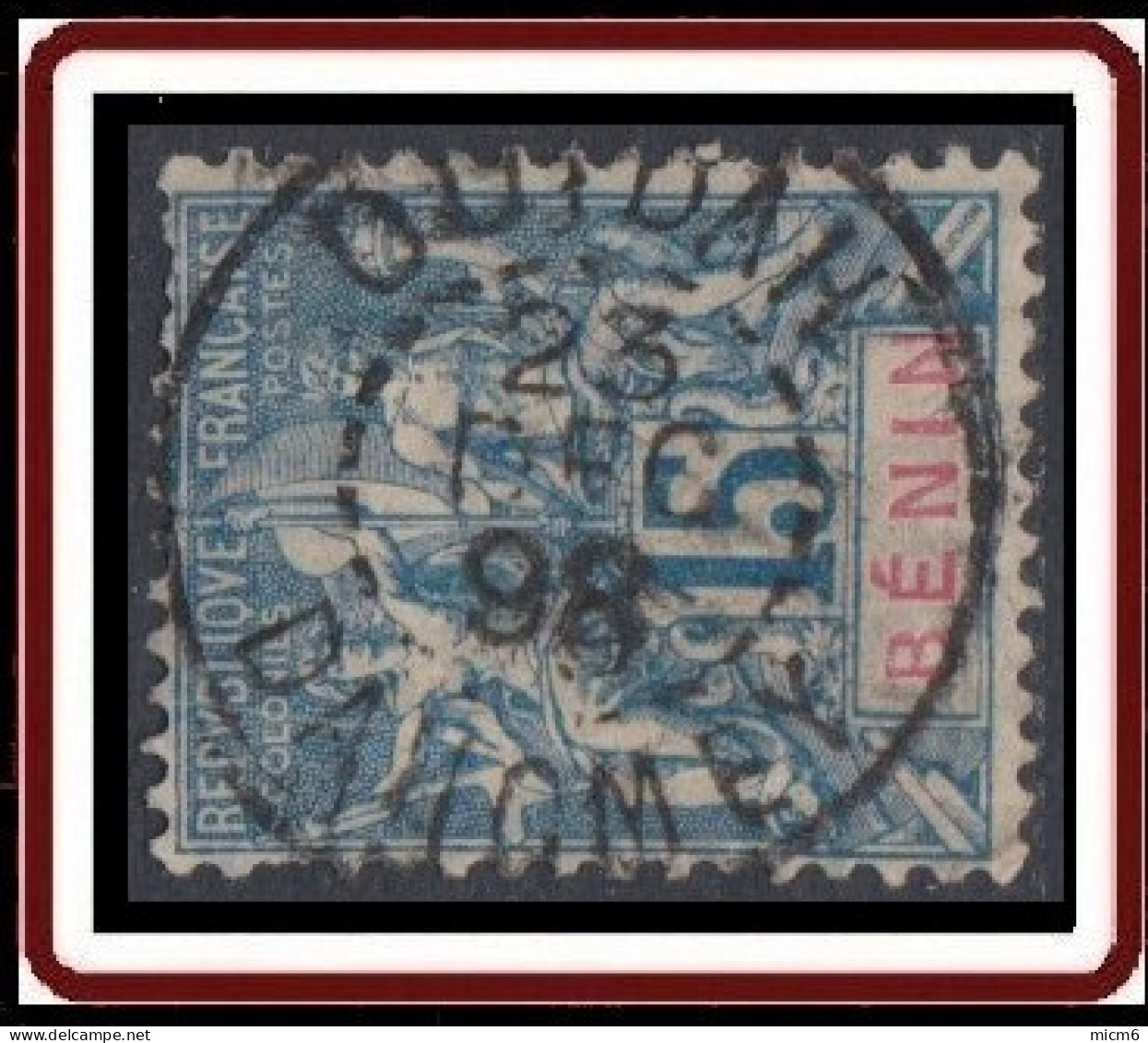 Benin - N° 38 (YT) N° 35 (AM) Oblitéré De Ouidah (1898). - Used Stamps