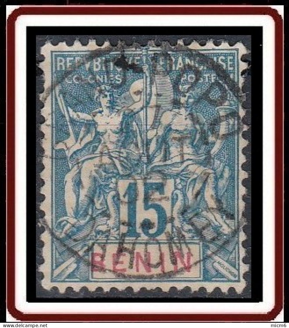 Benin - N° 38 (YT) N° 35 (AM) Oblitéré De Grand-Popo (1902). - Used Stamps