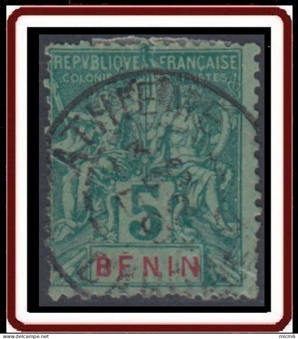 Benin - N° 36 (YT) N° 33 (AM) Oblitéré De Athieme (1898). - Used Stamps