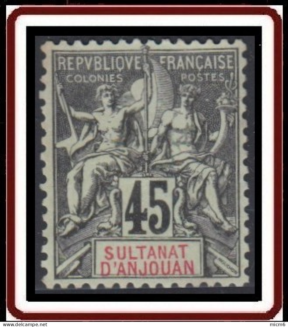 Anjouan - N° 18 (YT) N° 19 (AM) Neuf (*). - Unused Stamps