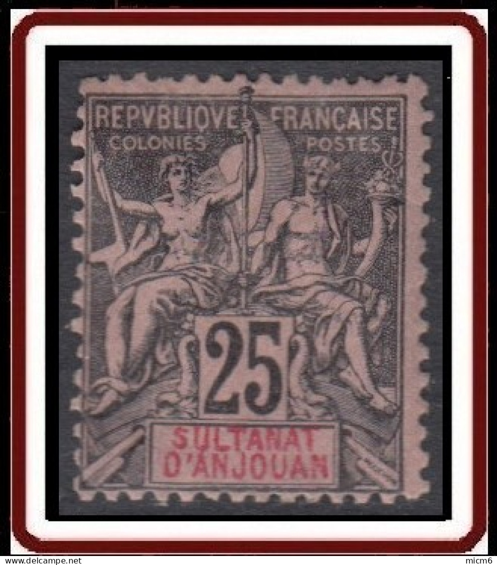 Anjouan - N° 08 (YT) N° 8 (AM) Neuf *. - Unused Stamps