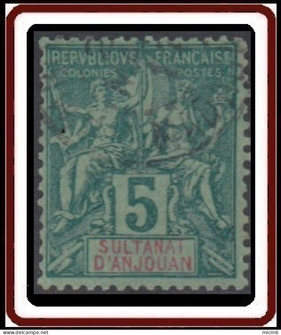 Anjouan - N° 04 (YT) N° 4 (AM) Oblitéré. - Used Stamps