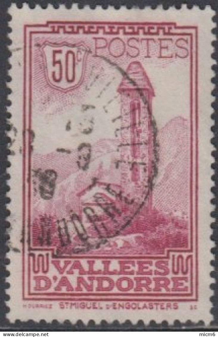 Andorre Français - N° 35 (YT) Oblitéré. - Used Stamps