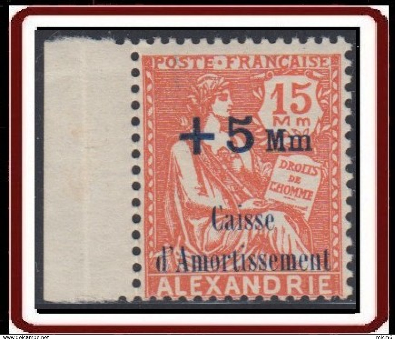 Alexandrie - N° 81 (YT) N° 83 (AM) Neuf **. - Unused Stamps