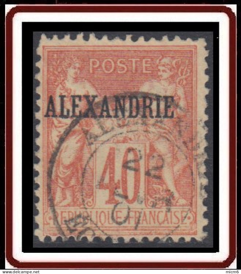 Alexandrie - N° 13 (YT) N° 11 (AM) Type II Oblitéré. - Usados