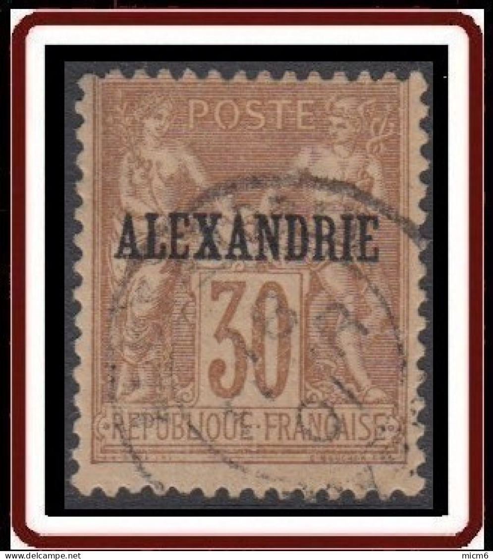 Alexandrie - N° 12 (YT) N° 10 (AM) Type II Oblitéré. - Gebruikt