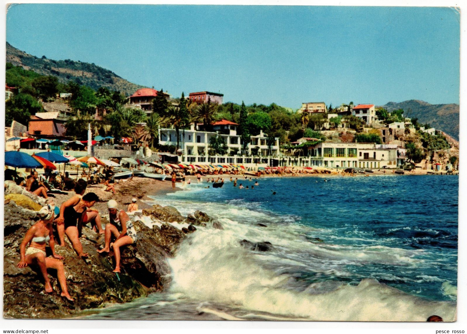 Taormina - Spiaggia Di Mazarò (animata) - Messina