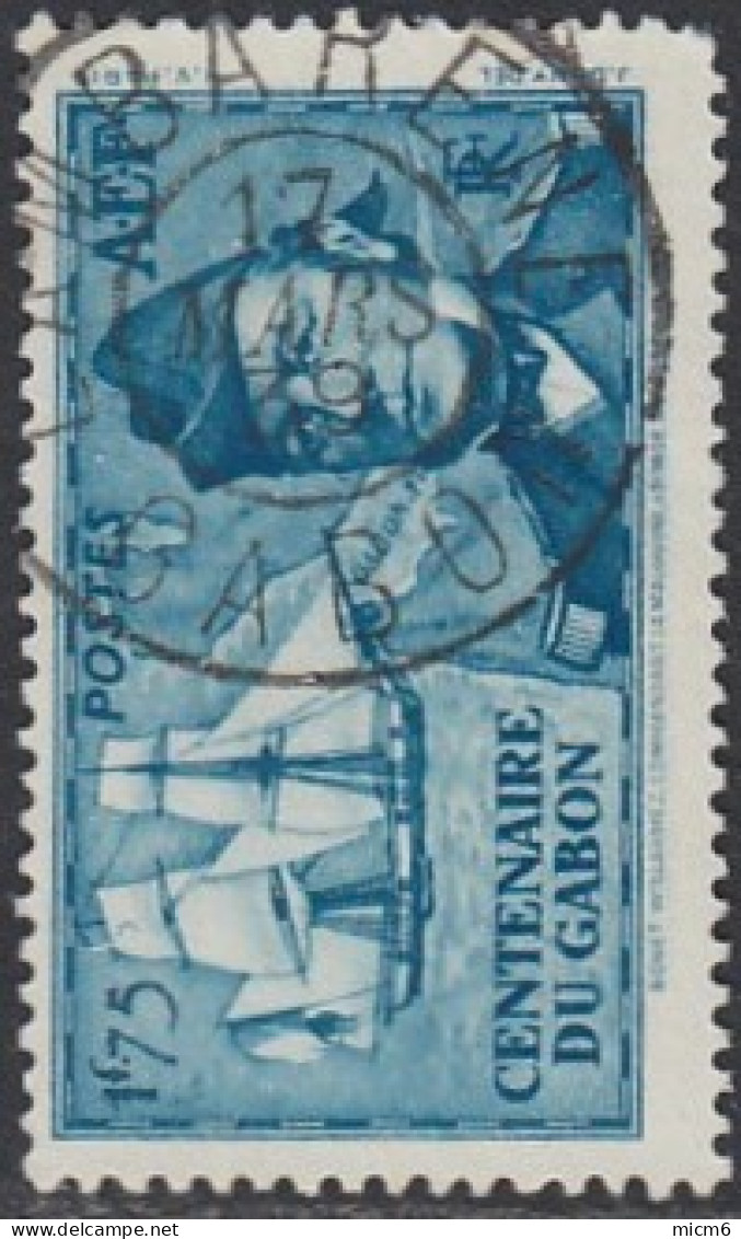 Afrique Equatoriale Française - Lambarene / Gabon Sur N° 68 (YT) N° 68 (AM). Oblitération De 1939. - Sonstige & Ohne Zuordnung