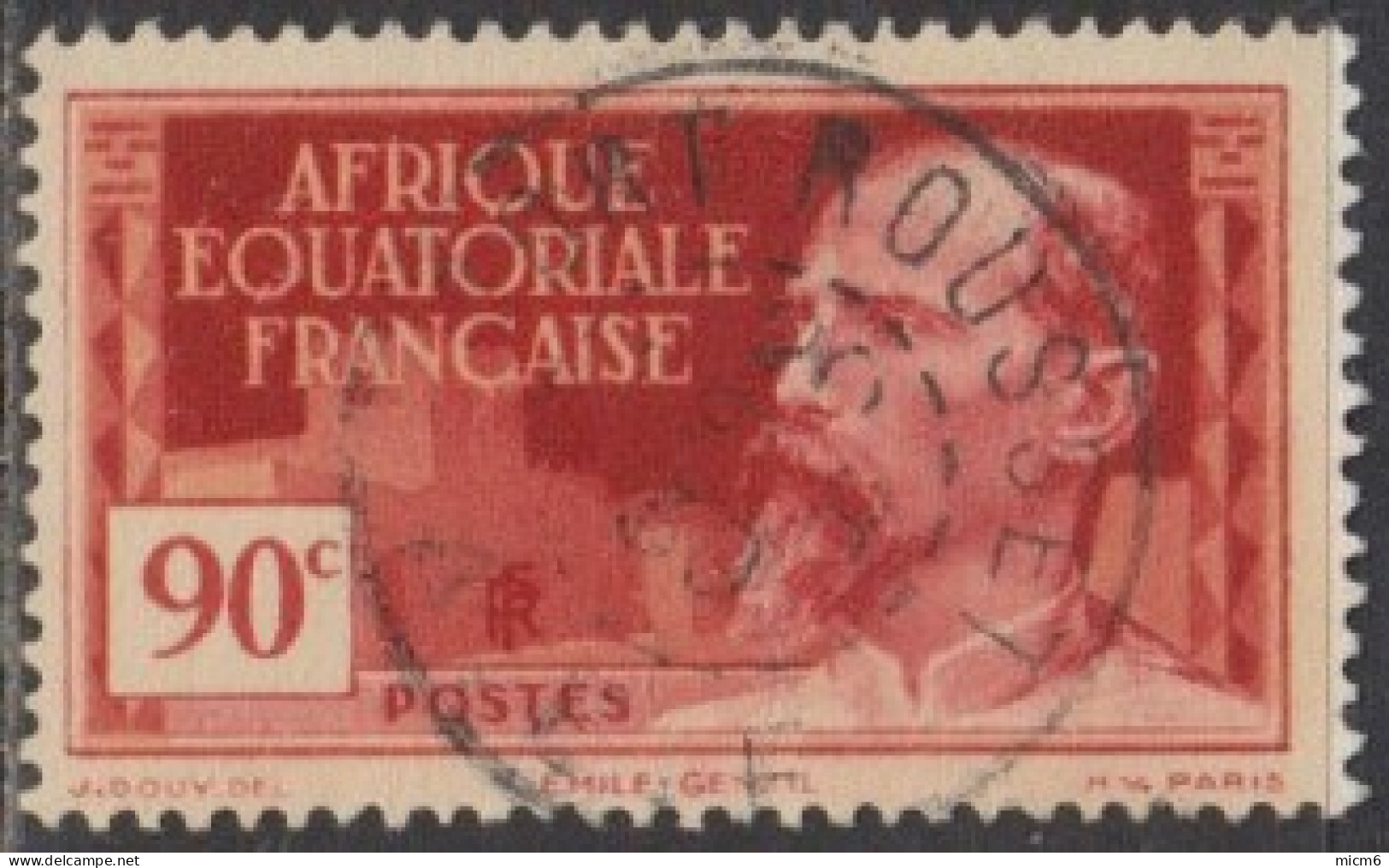 Afrique Equatoriale Française - Fort-Rousset / AEF Sur N° 50 (YT) N° 47 (AM). Oblitération De 1939. - Autres & Non Classés