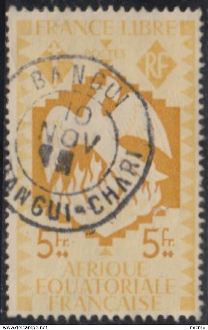 Afrique Equatoriale Française - Bangui / Oubangui-Chari Sur N° 152 (YT) N° 162 (AM). Oblitération. - Sonstige & Ohne Zuordnung