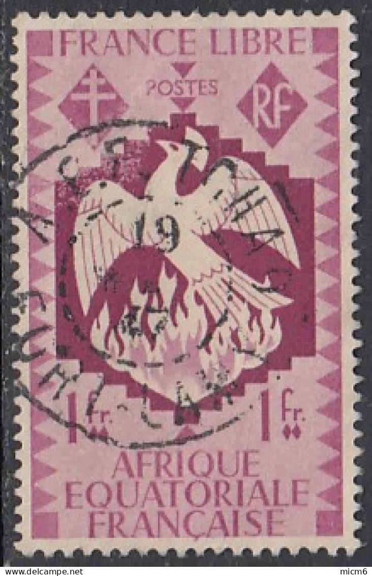 Afrique Equatoriale Française - AEF Tchad / Fort Lamy Sur N° 147 (YT) N° 157 (AM). Oblitération De 1947. - Sonstige & Ohne Zuordnung