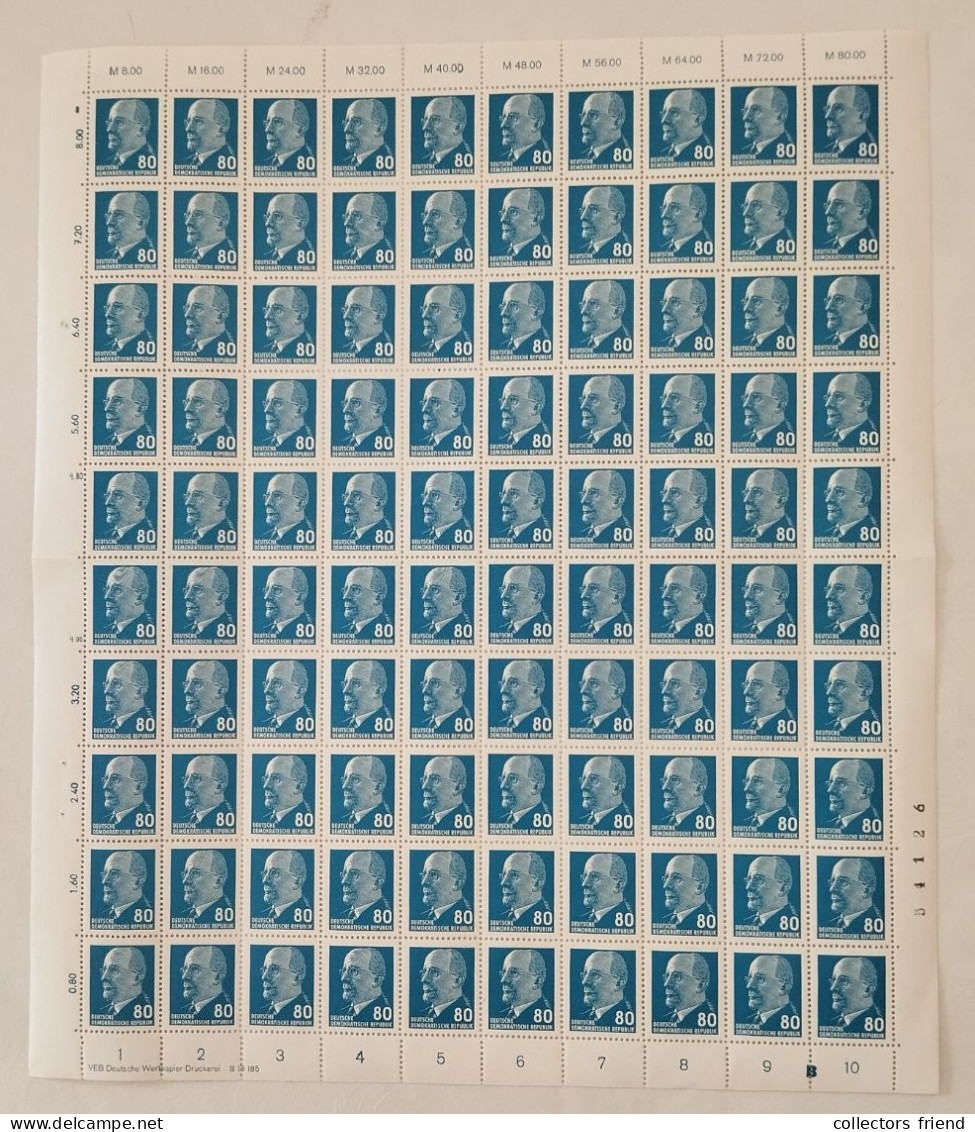 GDR DDR - 1967 - Mi 1331 A II-  Bogen / Druckerzeichen - MNH ** - Unused Stamps