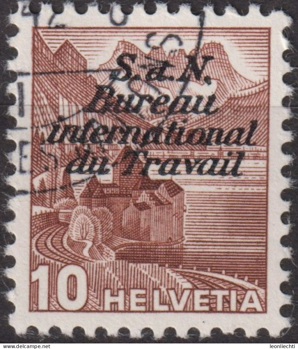 1942 CH / Dienstmarke BIT ° Mi:CH-BIT 60a,Yt:CH S204, Zum:CH-BIT 60, Schloss Chillon Mit Aufdruck - Oficial