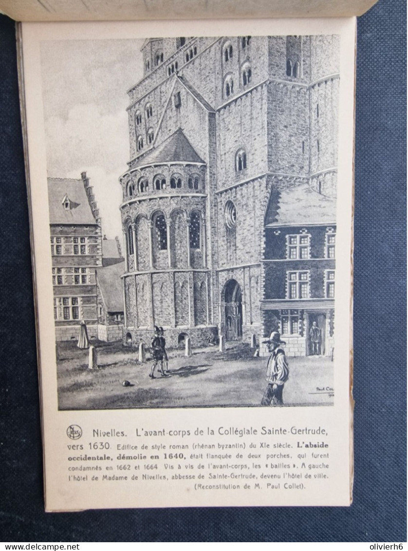 CARNET 12 CP BELGIQUE - BELGÏE (V2402) NIVELLES (13 vues) La Collégiale Ste Gertrude