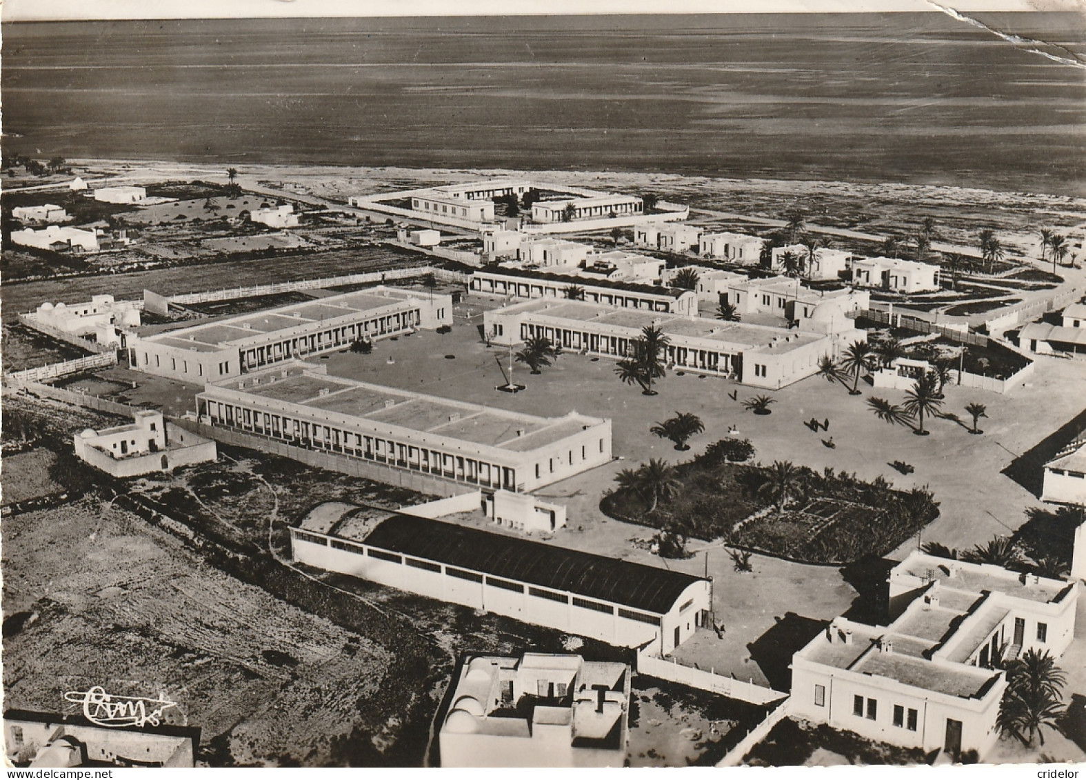 TUNISIE - ZARZIS - VUE AERIENNE - BEL AFFRANCHISSEMENT 1956 - VOIR ETAT - Tunisia