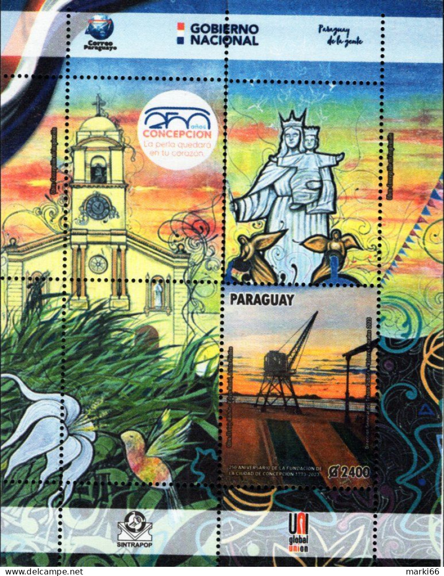Paraguay - 2023 - Concepcion City - 250 Years Since Foundation - Mint Souvenir Sheet - Paraguay