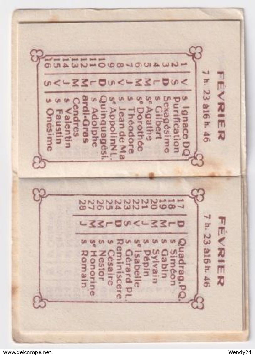 Besancon (très) Petit Calendrier De 1929 (4 X 5.5 Cm) - Grossformat : 1941-60